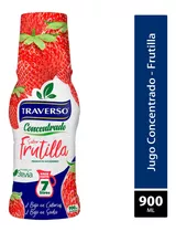 Jugo Concentrado Traverso - Sabor Frutilla 900ml