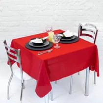 10 Toalha De Mesa Lisa 4 Cadeira Cozzilar Buffet Festa Casamento Kit Cor Vermelho