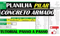 Planilha Pilar De Concreto Armado Calculo - Com Tutorial 