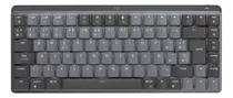 Teclado Bluetooth Logitech Master Series Mx Mechanical Mini Qwerty Español España Color Grafito Con Luz Blanca