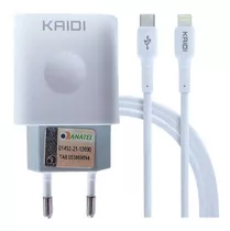 Carregador Usb-c 20w Original Kaidi Para iPhone XR 11 12 13