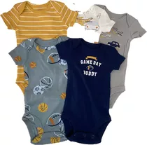 Body Carters Pack X 5 Manga Corta De Nacido A 24 Meses 