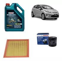 Kit 2 Filtros Ford Fiesta Kinetic Castrol 5w40 Sintetico 4l