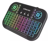 Mini Teclado Led Bluetooth E Comando Inteligente De Voz