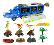 Juguetes De Camión De Dinosaurios Para Niños, Regalo(azul)