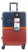 Valija Wilson 20  Wl651740a 4 Ruedas Girat 360° Azul/rojo