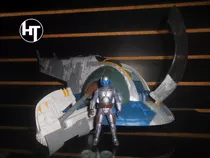 Star Wars, Jango Fett, Boba Fett, Slave 1, Nave, Figura, 16 