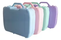 Souvenirs Mini Valijas De Plástico Colores Pasteles X15
