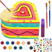 Paint Your Own Wooden Jewelry Box-arts And Crafts For K...
