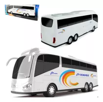 Onibus Romabus Executive Com Bagageiro Roda Livre Branco