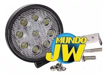 Faro Proyector Auxiliar Cree Led 27w Motos Redondo 12v 24v