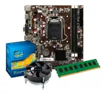 Kit Core I3 2100 + Placa Mãe H61 + Mem 4gb + Cooler  