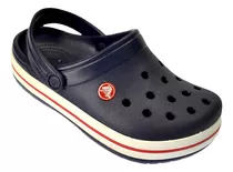 Sandalias Sueco Crocs Jr Crocband Niños Originales Azo/roj