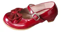 Zapatos De Niñas Charol Rojo Y Rosa