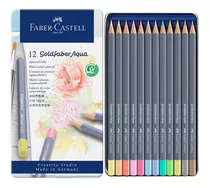 Set 12 Lápices De Color Pastel Faber Castell Goldfaber Aqua