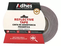 Rollo Cinta Reflejante Barricada Adhes 50mmx45m Rojo Blanco Color Rojo/blanco