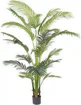 Planta Artificial Palmera Areca Decorativa Árbol Falso 150cm