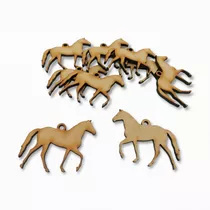 Silueta Caballo Mod1 Mdf 2.6cm X 3.3cm Paquete 50 Piezas