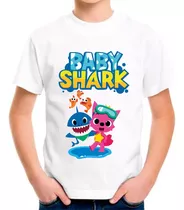 Playera Baby Shark Para Niños Y Niñas Todos Los Personajes