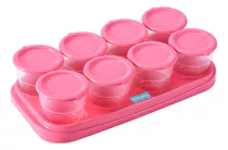 Fisher Price Modelo Bb1081 Cor Rosa Bandeja Com 8 Potes