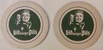 Posavasos Vintage Bitburger Pils German Drink X2