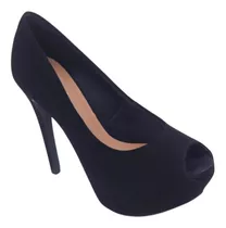 Scarpin Bebecê Feminino Peep Toe Salto Fino T8911-062