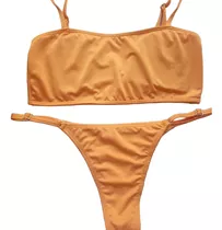 Bikinis Bando De Verano Con Colaless Y Tiras Regulable