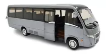 Miniatura Micro Ônibus Volare Limousine Cinza Metal 1:42