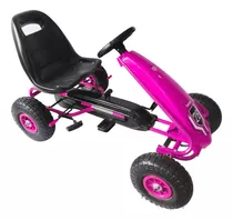 Auto A Pedales Gokart Bolt Bebesit - Rosa