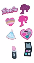 Pins Botons Barbie Rosa Para Crocs Ou Babuche  Kit Com 08