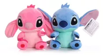 Pack 2 Peluches Stitch Y Angel - Pareja Lilo Y Stitch 20 Cm