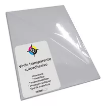 Vinilo Autoadhesivo Transparente A4 Impermeable Plastificar