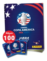 Álbum Vacío Más 100 Sobres Cerrados Copa América Usa 2024