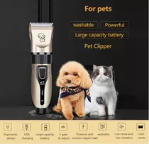 Máquina Tosa Cachorro Gato Aparelho De Tosa Pet Kit Completo Cor Dourado 110v/220v