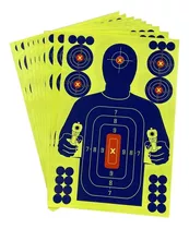 10 Target Adhesivo Rifle Aire Diana Silueta Rifle De Poston