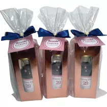  Kit 20 Mini Vinho Ou Pinga Personalizado Aniversários 