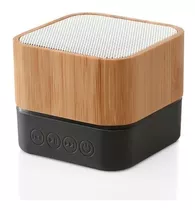 Parlante Mini Speaker Con Logo Empresa Bluetooth Bamboo X25u