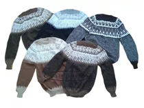 Sweater Pullover Lana Alpaca Llama Talle L Unisex Cap.fed.