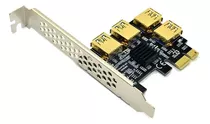 Placa Multiplicadora Riser Pci-e 1x4 Usb 3.0 Adaptador