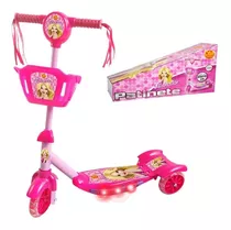 Patinete Dm Toys  Com Cesta Belinda  Rosa  Para Crianças