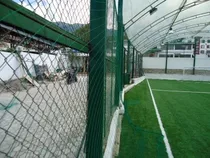 Malla Nylon Verde Para Cerramientos De Canchas Deportes