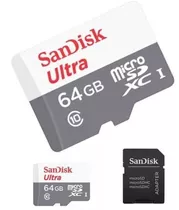 Cartão Micro Sdxc 64gb Ultra Sd Classe 10 80mb/s Original