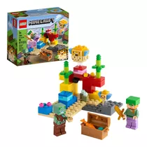 Lego Minecraft The Coral Pez Globo 92 Pcs 21164 Coral Reef