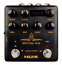 Nux Optima Air Pedal Preamp P/guitarra Acústica O Eléctrica Color Negro