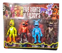 Aa Muñecos Five Nights At Freddy Articulados 12 Cm X4 Aa