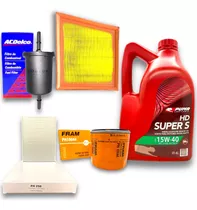 Kit Service 4 Filtros + Aceite 15w40 Ford Fiesta Kinetic 1.6
