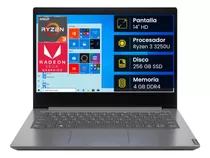 Notebook Lenovo Ryzen 3 4gb Ram 256gb Ssd 14 W10 Pro Español
