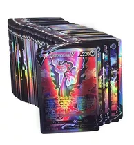 Kit Lote Cards Pokemon 10 Gx + 10 V + 10 Vmax Cartas Cromada