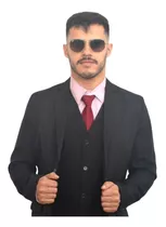 Terno Slim Completo Masculino (blazer+calça) - Com Colete