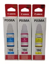 Kit 03 Cores Tinta Original Canon Gl190 G3100 G2100 Gl-190 